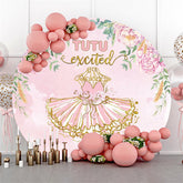 Rosa Blumen Und Funkeln Kleid Glücklich Geburtstag Hintergrund